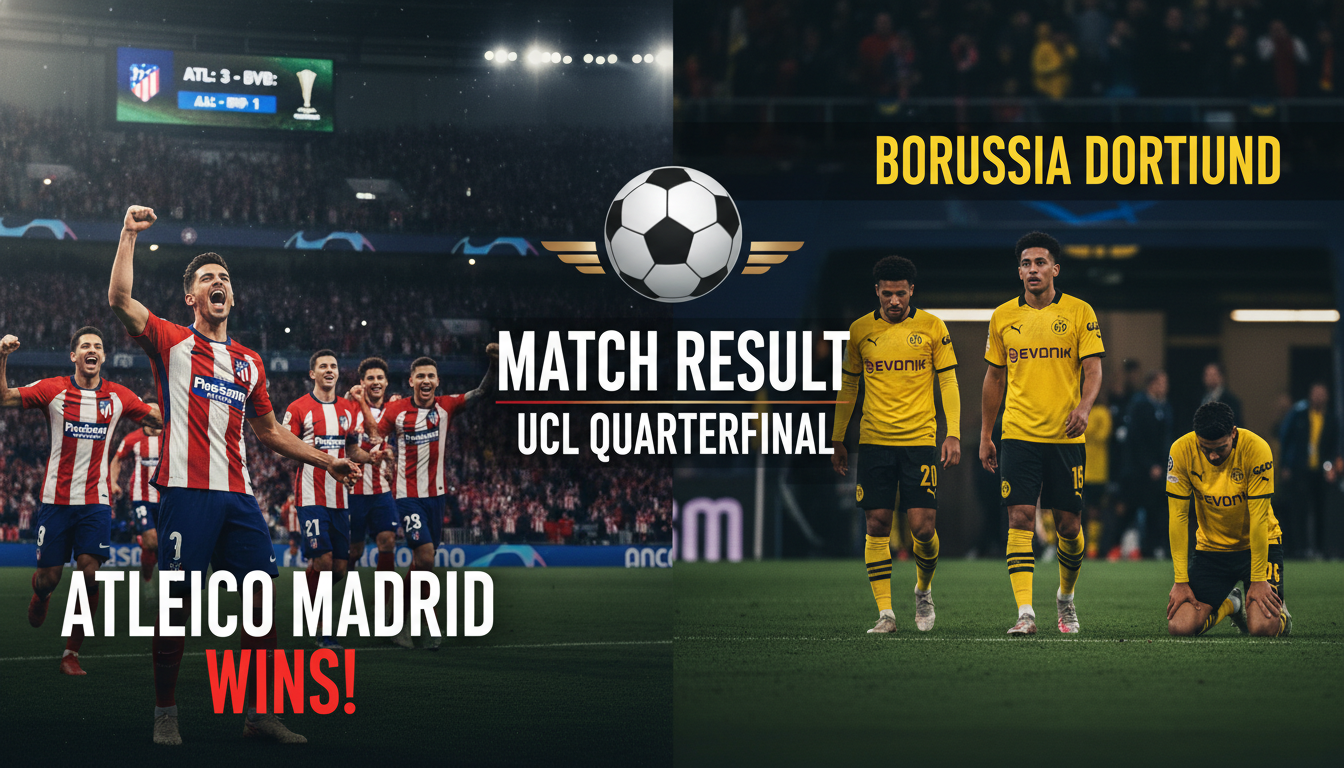 Kết quả Atletico Madrid vs Dortmund